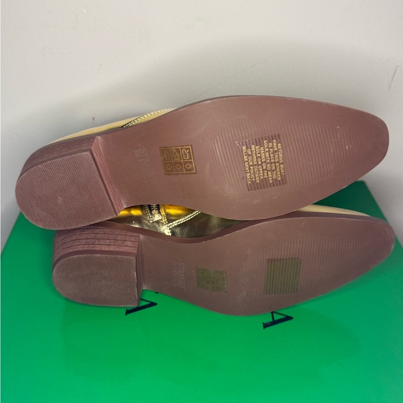 Straight to Hell Gold Ankle Boots - Picture 4 of 6